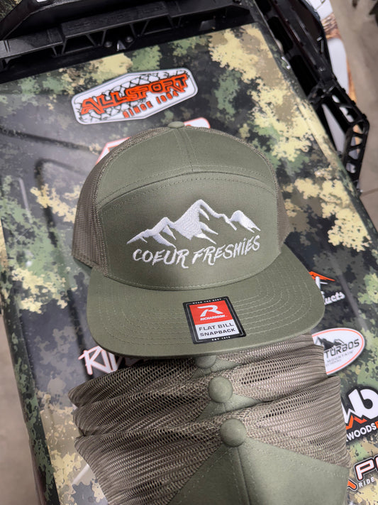 Flat Bill Coeur Freshies Mountains Hat